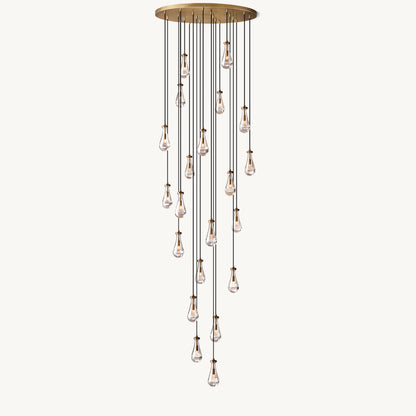 WOMO Raindrop Glass Chandelier-WM2809