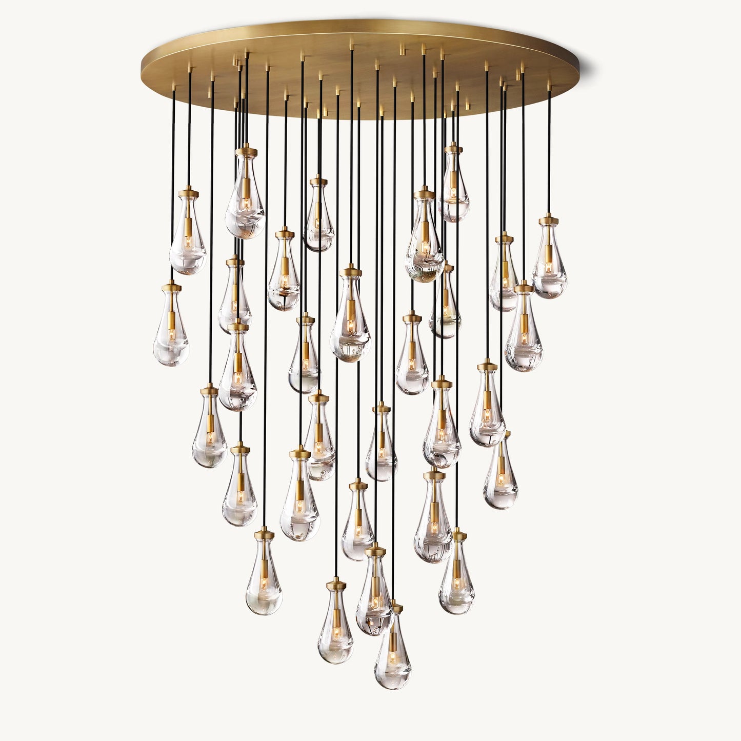 WOMO Raindrop Glass Chandelier-WM2809