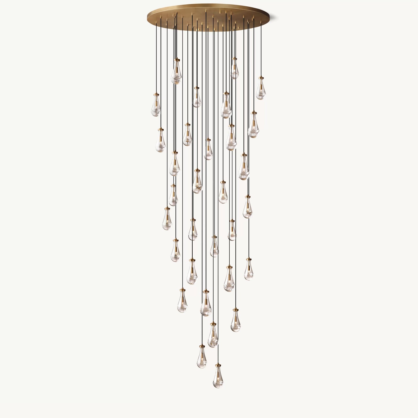 WOMO Raindrop Glass Chandelier-WM2809