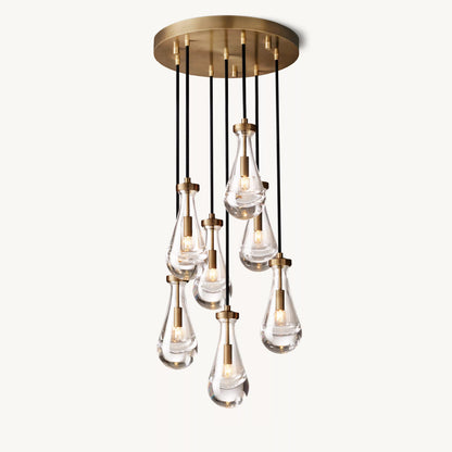 WOMO Raindrop Glass Chandelier-WM2809