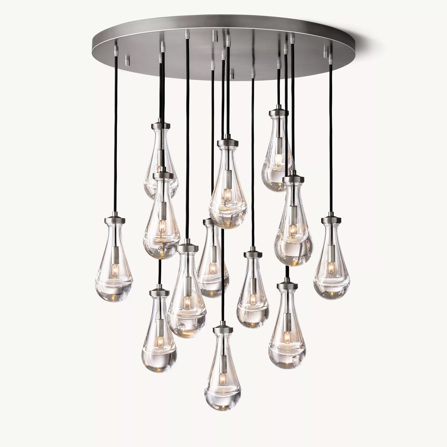 WOMO Raindrop Glass Chandelier-WM2809