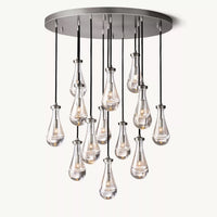 WOMO Raindrop Glass Chandelier-WM2809