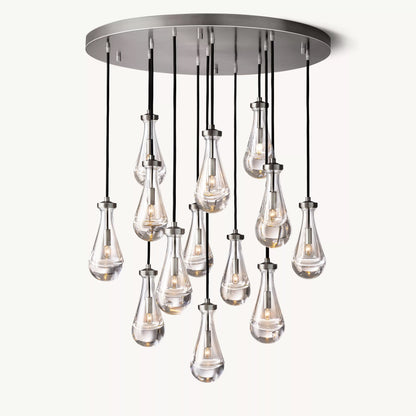 WOMO Raindrop Glass Chandelier-WM2809