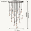 WOMO Raindrop Glass Chandelier-WM2809 thumbnail