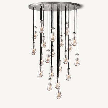 WOMO Raindrop Glass Chandelier-WM2809