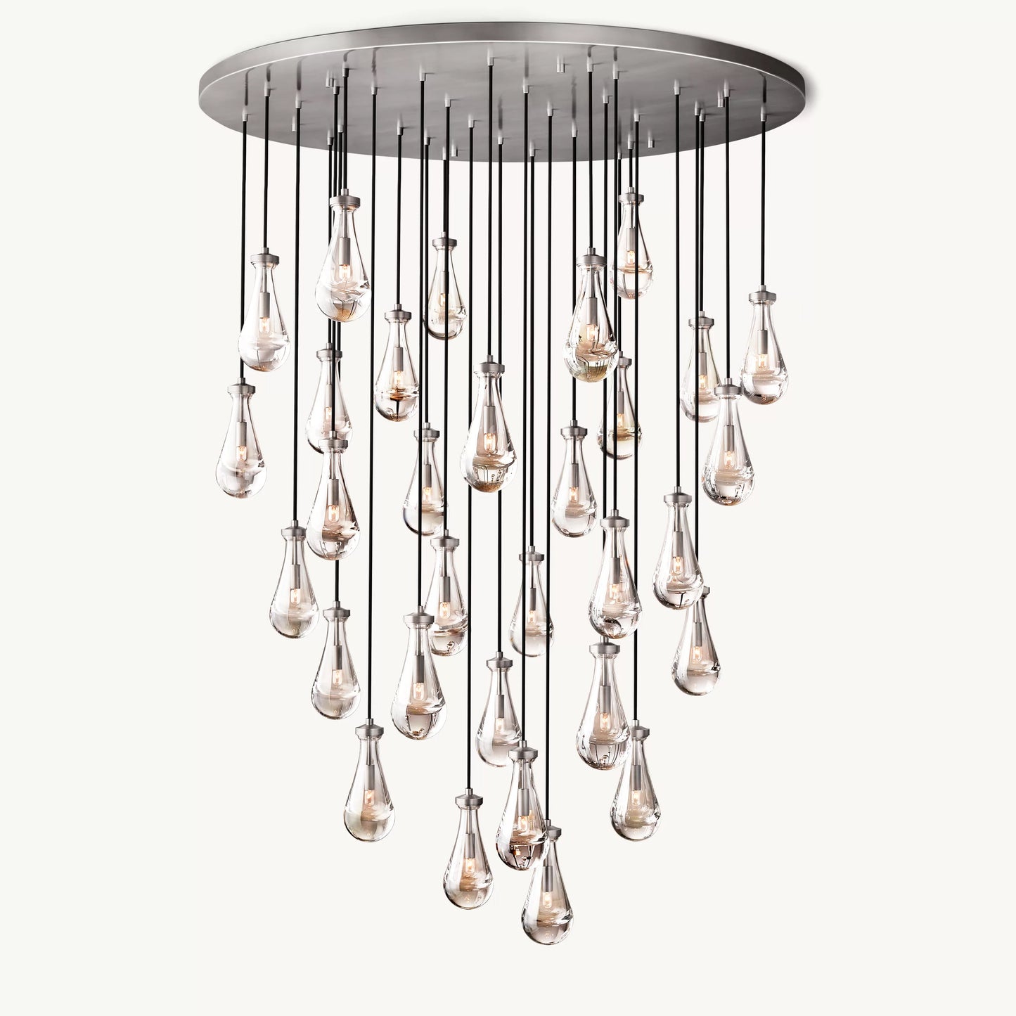 WOMO Raindrop Glass Chandelier-WM2809