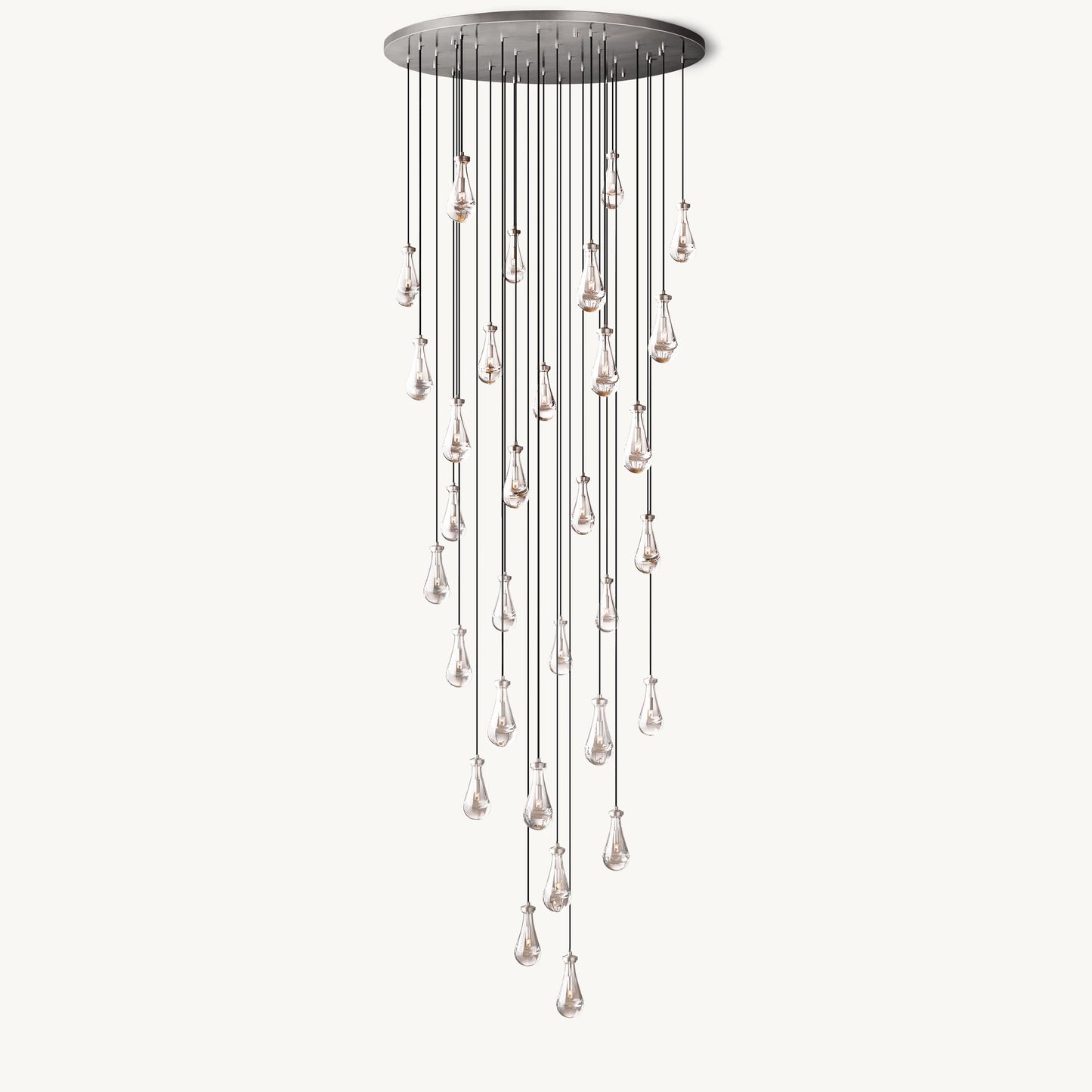 WOMO Raindrop Glass Chandelier-WM2809