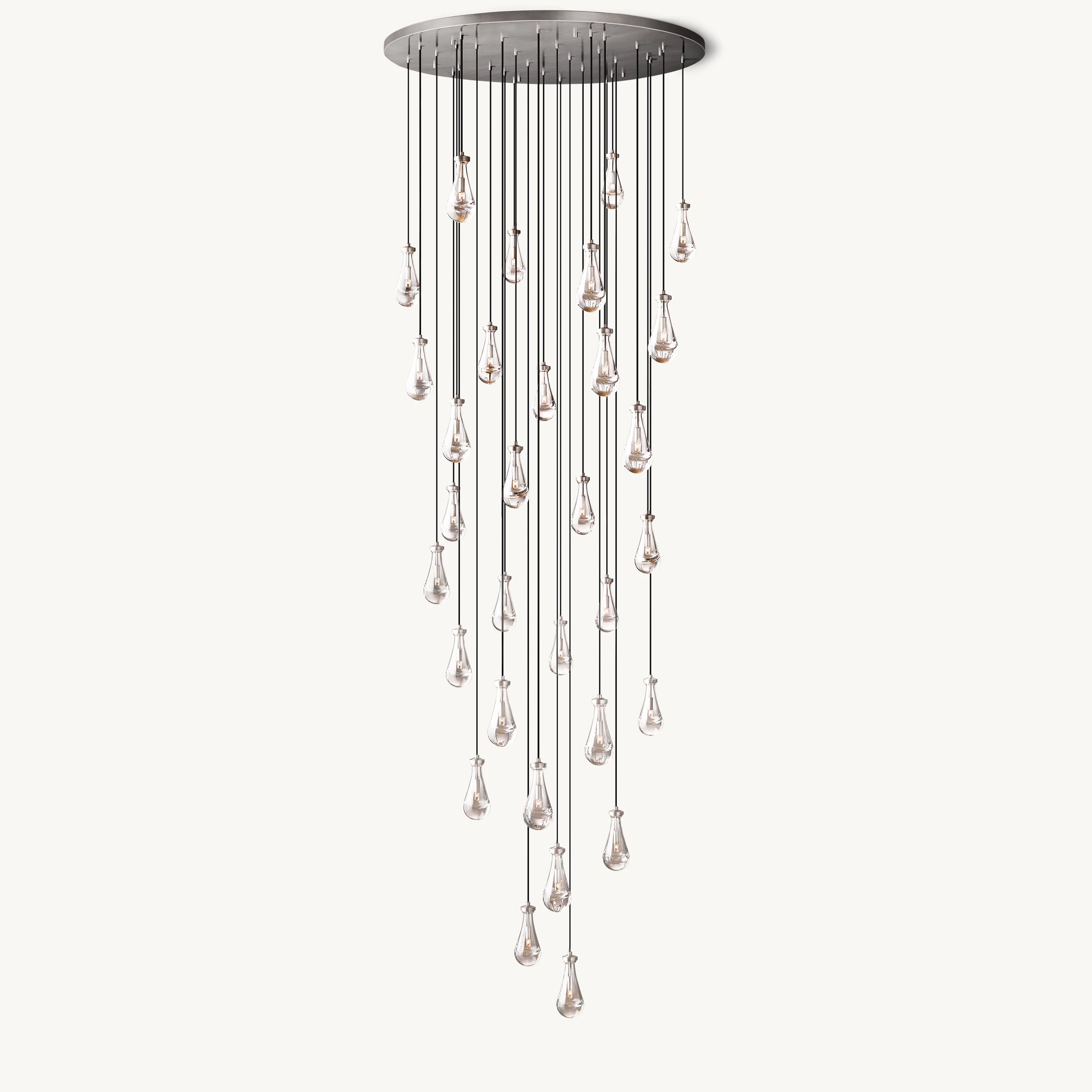 WOMO Raindrop Glass Chandelier-WM2809