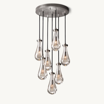 WOMO Raindrop Glass Chandelier-WM2809