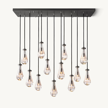 WOMO Raindrop Glass Chandelier-WM2810