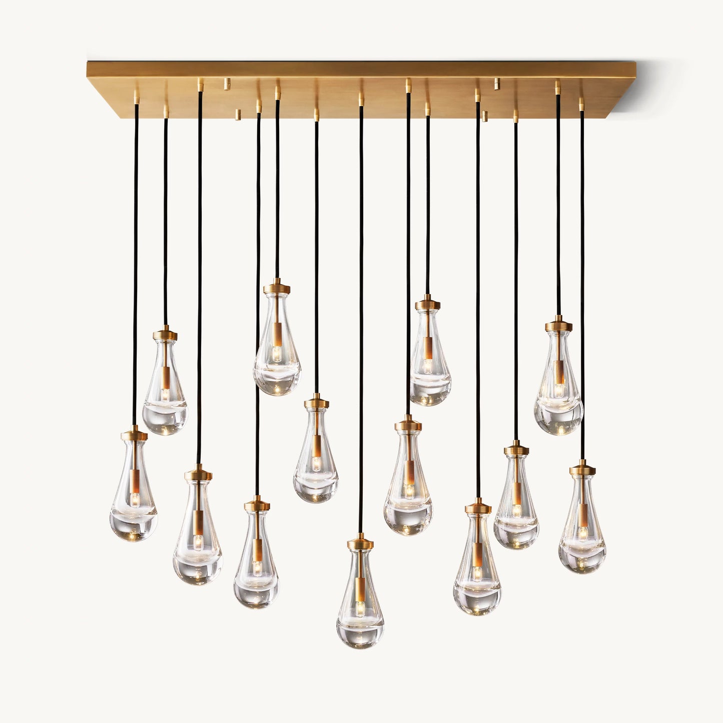 WOMO Raindrop Glass Chandelier-WM2810