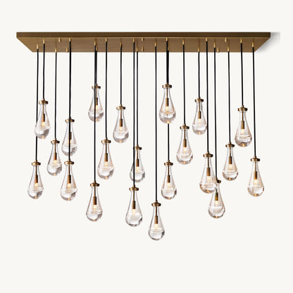 WOMO Raindrop Glass Chandelier-WM2810