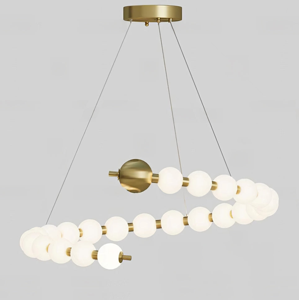 WOMO Spiral Pearl Chandelier-WM2812