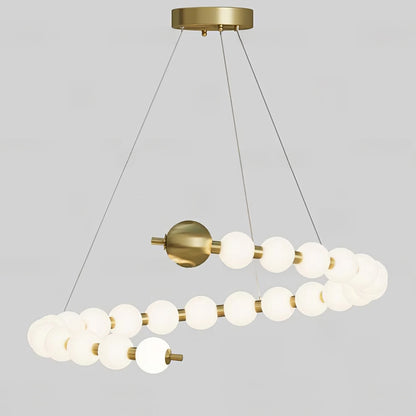 WOMO Spiral Pearl Chandelier-WM2812