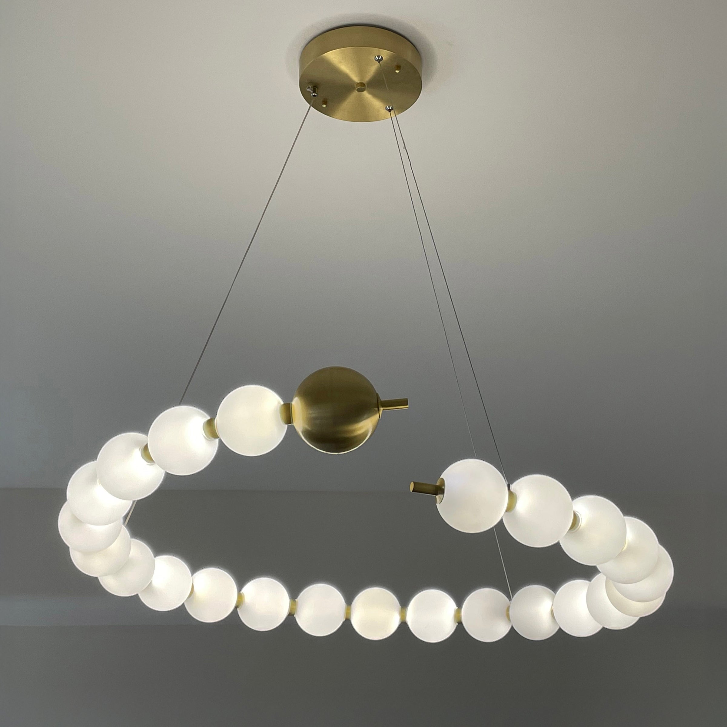 WOMO Spiral Pearl Chandelier-WM2812