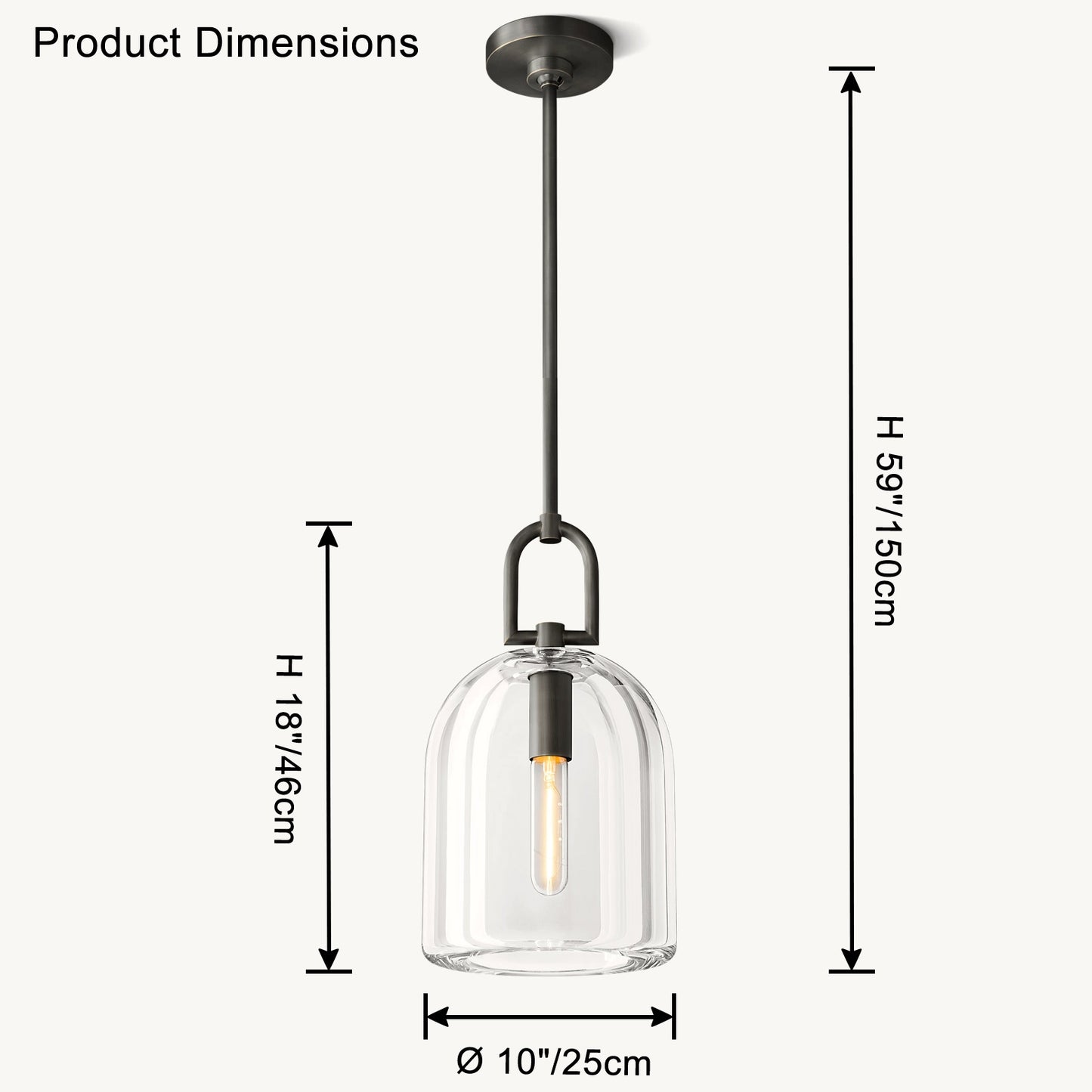 WOMO Modern Glass Pendant Light-WM2898