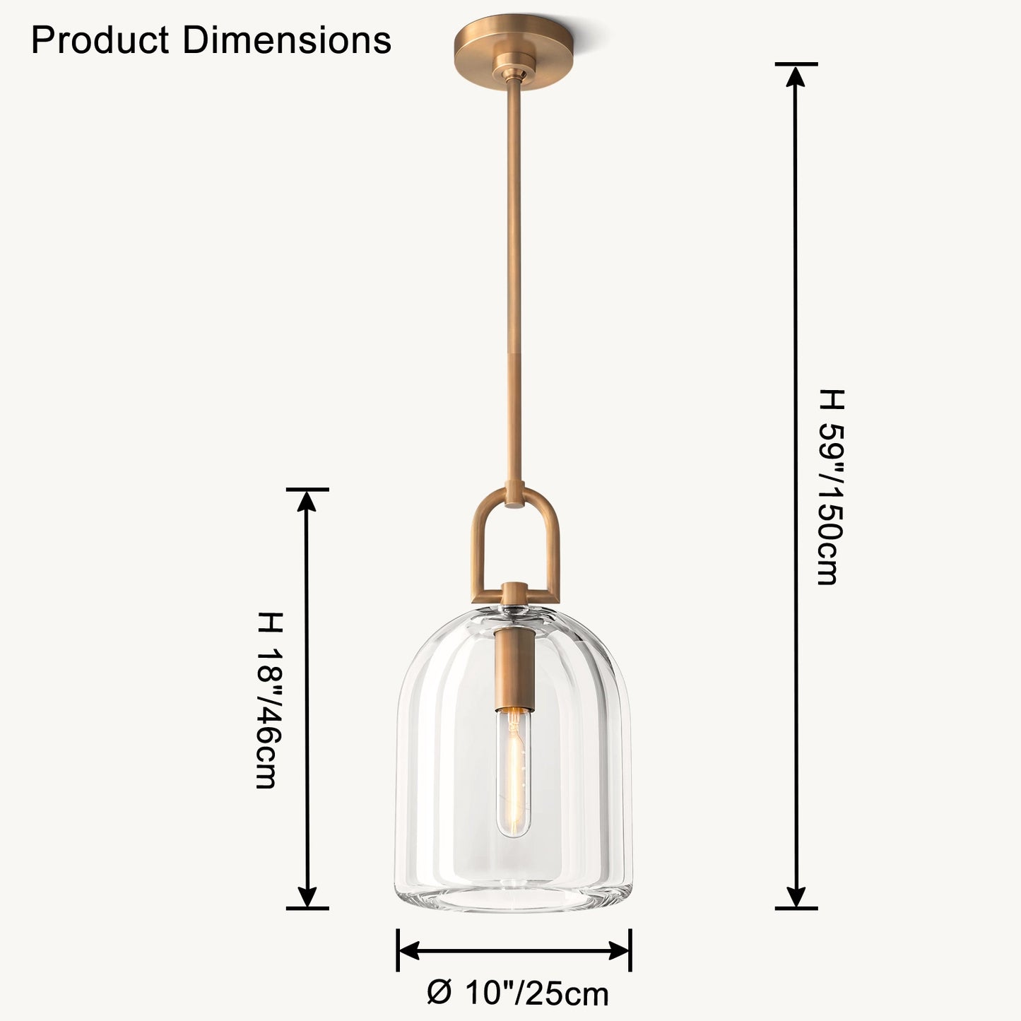 WOMO Modern Glass Pendant Light-WM2898