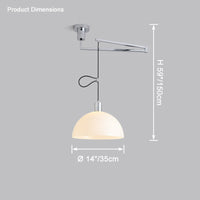 WOMO Glass Dome Offset Pendant Light-WM2591