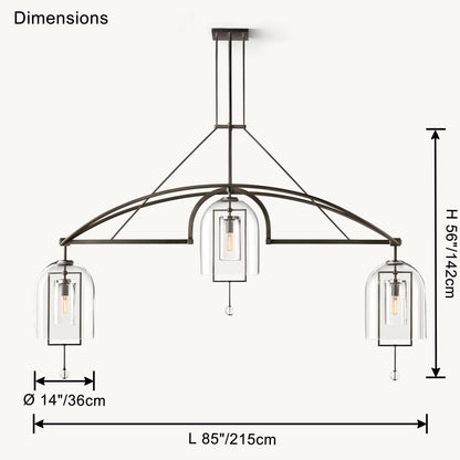 WOMO Bell Glass Chandelier-WM2814