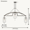 WOMO Bell Glass Chandelier-WM2814 thumbnail