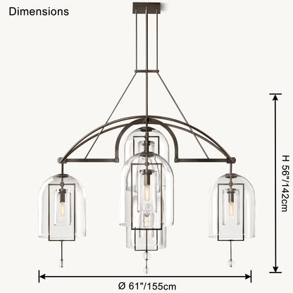 WOMO Bell Glass Chandelier-WM2813