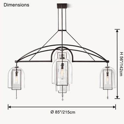 WOMO Bell Glass Chandelier-WM2813