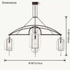 WOMO Bell Glass Chandelier-WM2813 thumbnail