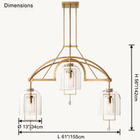 WOMO Bell Glass Chandelier-WM2814