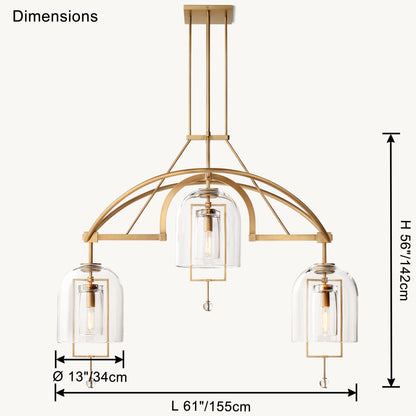 WOMO Bell Glass Chandelier-WM2814