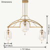 WOMO Bell Glass Chandelier-WM2814 thumbnail