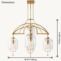 WOMO Bell Glass Chandelier-WM2813