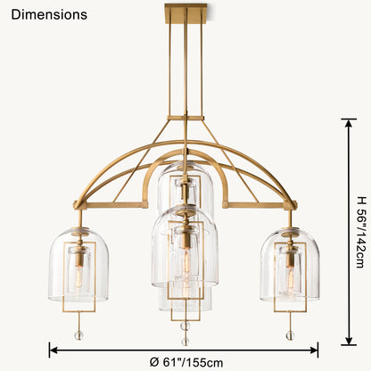 WOMO Bell Glass Chandelier-WM2813