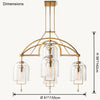 WOMO Bell Glass Chandelier-WM2813 thumbnail