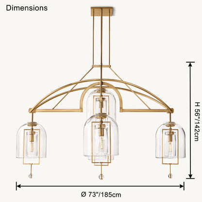 WOMO Bell Glass Chandelier-WM2813