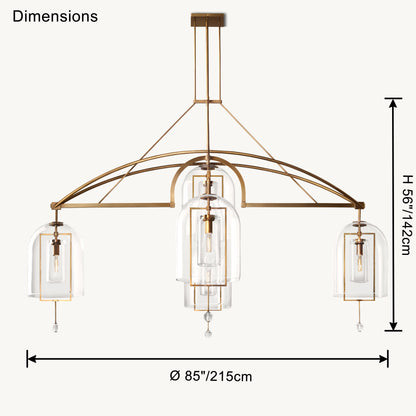 WOMO Bell Glass Chandelier-WM2813