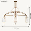 WOMO Bell Glass Chandelier-WM2813 thumbnail