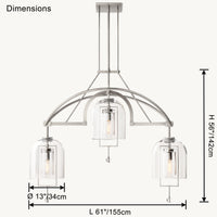 WOMO Bell Glass Chandelier-WM2814