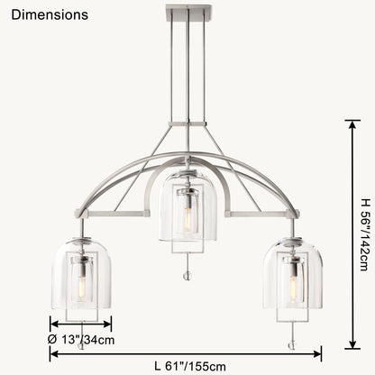 WOMO Bell Glass Chandelier-WM2814