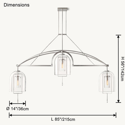 WOMO Bell Glass Chandelier-WM2814