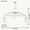 WOMO Bell Glass Chandelier-WM2814 thumbnail