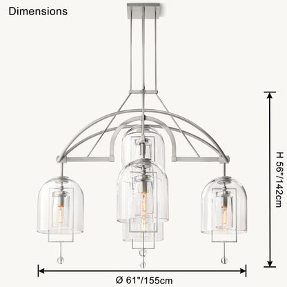 WOMO Bell Glass Chandelier-WM2813