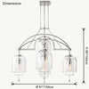 WOMO Bell Glass Chandelier-WM2813 thumbnail