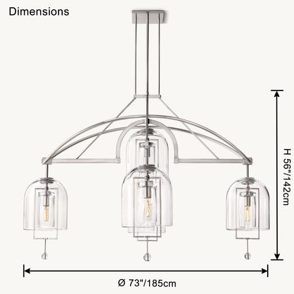 WOMO Bell Glass Chandelier-WM2813