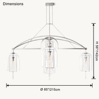 WOMO Bell Glass Chandelier-WM2813