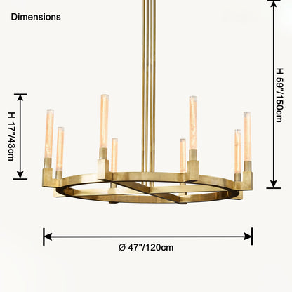 WOMO Candle Round Chandelier-WM2815