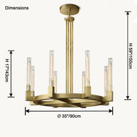 WOMO Candle Round Chandelier-WM2815