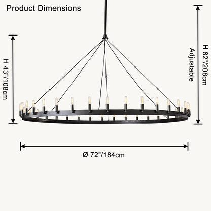 WOMO Candle Round Chandelier-WM2818