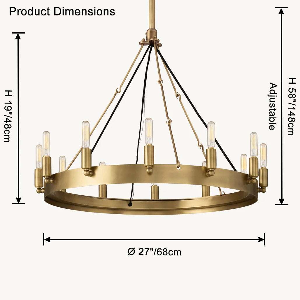 WOMO Candle Round Chandelier-WM2818