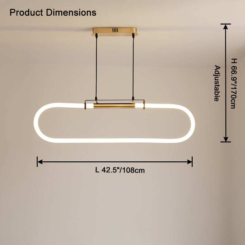 WOMO Oval Led Chandelier-WM2821