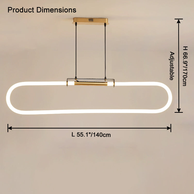 WOMO Oval Led Chandelier-WM2821